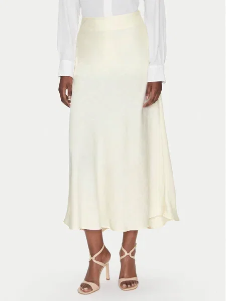 Fransa Fustă midi Écru