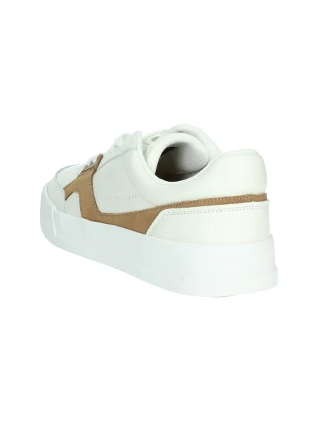Sneakers Tommy Hilfiger Th Court Craft Écru bej