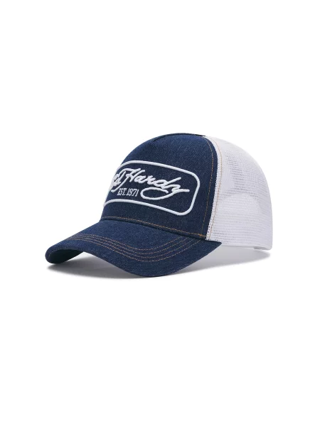Ed Hardy Șapcă indigo alb