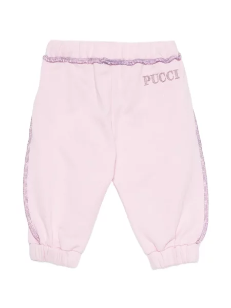 Spodnie dziecięce Pucci różowe