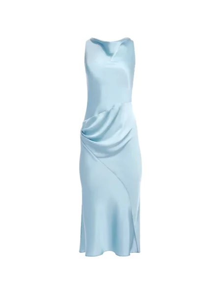 Rochie midi Nina Ricci asimetrică albastru