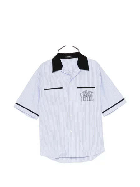 Pruhovaná košile Versace modrá