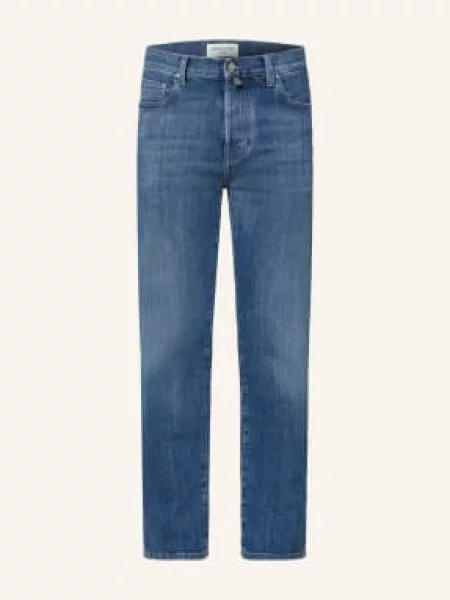 Jacob Cohen Džíny Edo Regular Straight Fit medium blue modré