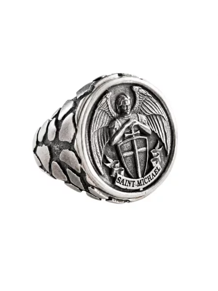 REYTEL Inele Saint Michael argintiu