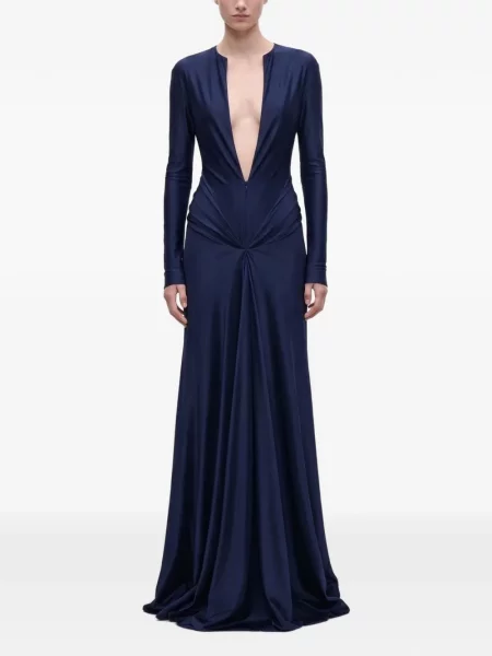 Rochie maxi Victoria Beckham albastru