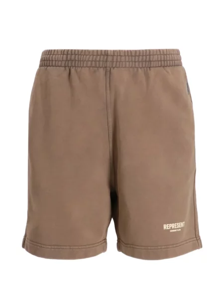 Pantaloni scurți Represent cu imagine maro