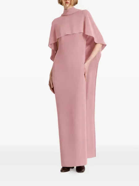 Rochie maxi Alberta Ferretti cu legături roz