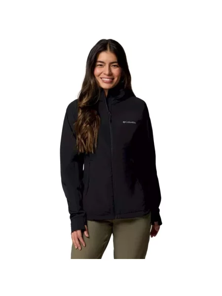 Vestă Columbia softshell cu glugă negru