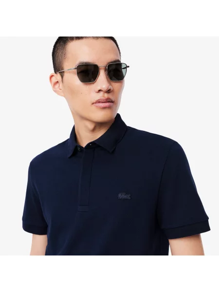 Lacoste Koszulka Polo Paris Stretch Piqué Regular Fit granatowa