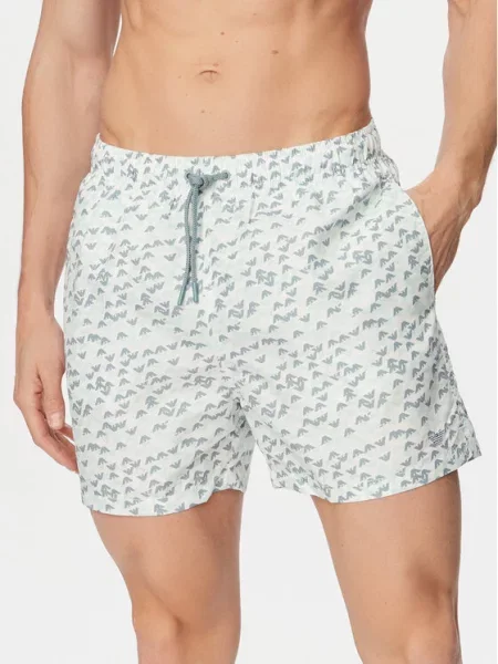 Emporio Armani Kopalne hlače modra