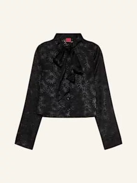 HUGO koszula regular z kołnierzykiem klasycznym czarny