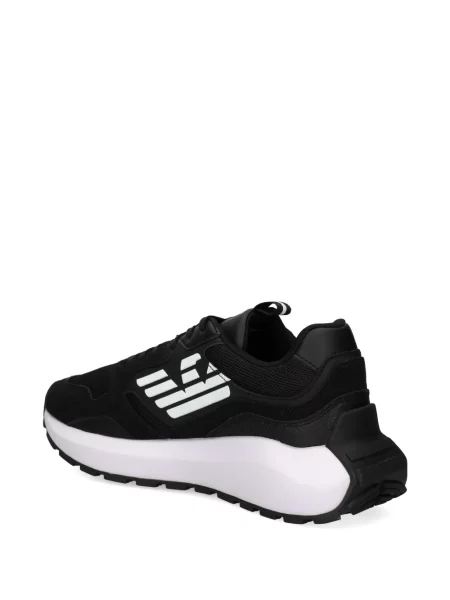 Sneakerși Ea7 Emporio Armani cu autograf negru
