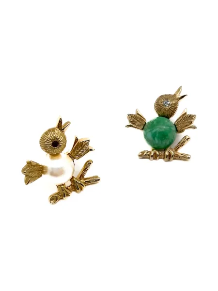 Brož Jennifer Gibson Jewellery zlatá