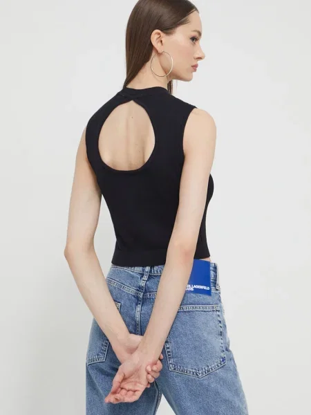 Top Karl Lagerfeld Jeans negru