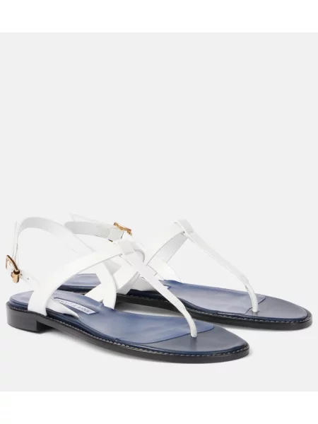 Chiloți tanga Manolo Blahnik din piele roșu