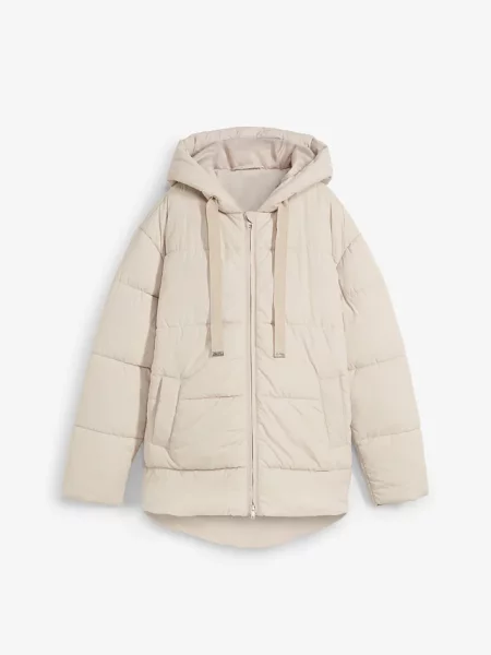 Kurtka puchowa oversize szara