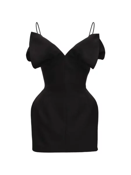 Rochie mini Magda Butrym cu decolteu în V negru