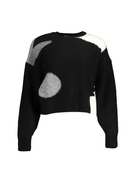 Sweter Desigual elegancki czarny