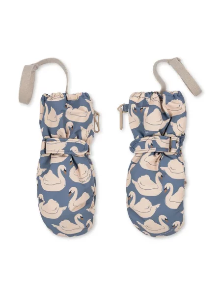 Konges Sløjd rukavice detské NOHR SNOW MITTENS PRINT modrá