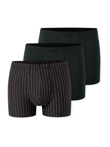 SCHIESSER Boxerky Essentials červená / černá bílá