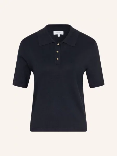 Darling Harbour Pletené Polo Tričko navy námořnictvo
