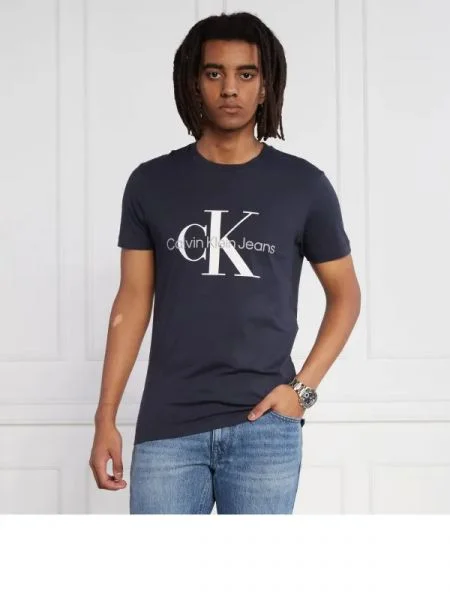CALVIN KLEIN JEANS Póló CORE MONOLOGO kék