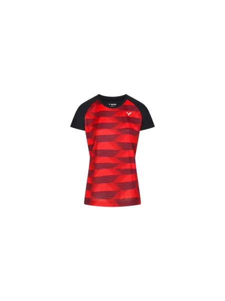 Tenisové tričko VICTOR CD red/black černé