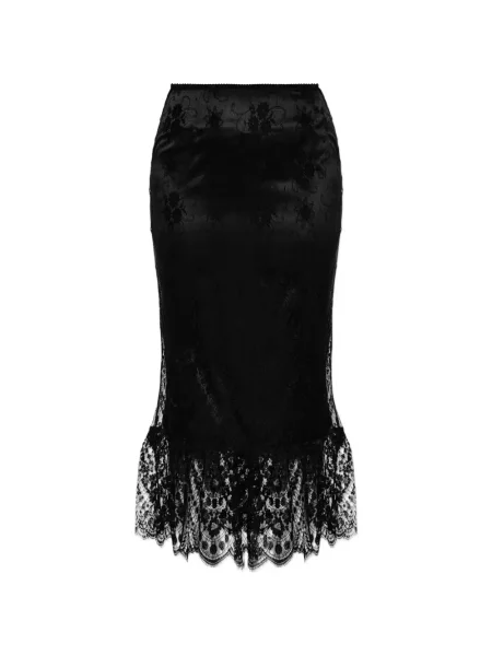 Fustă Dolce & Gabbana din dantelă negru
