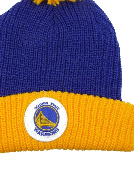 Căciulă Mitchell & Ness cu pompoane albastru