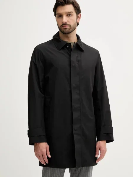 BOSS palton de tranzitie negru