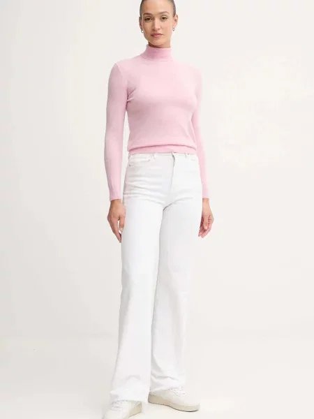 Вовняний светр United Colors of Benetton гольф сірий