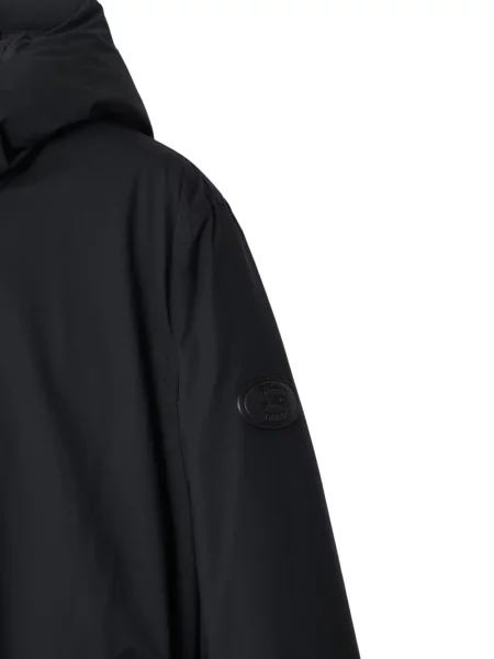 Geacă Burberry cu glugă negru