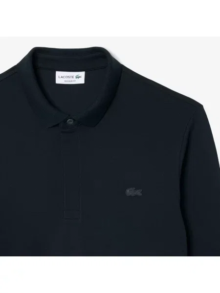 Lacoste Elastyczna Koszulka Polo Paris Regular Fit I Piqué zielona