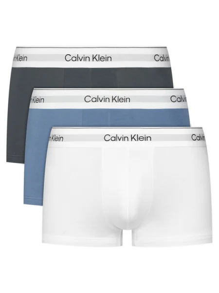 Calvin Klein Underwear Boxeri opal / gri metalic / negru alb