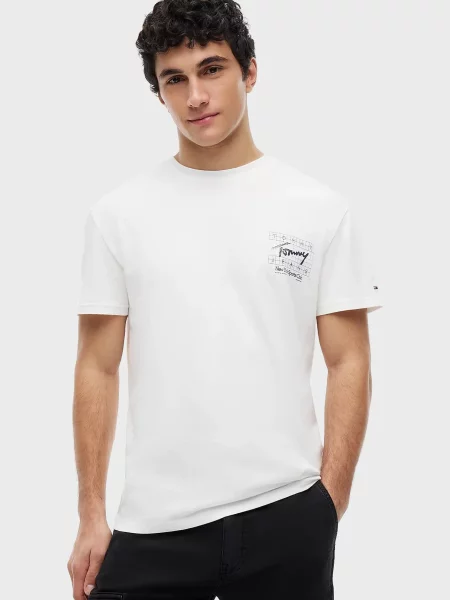 Футболка Tommy Jeans біла