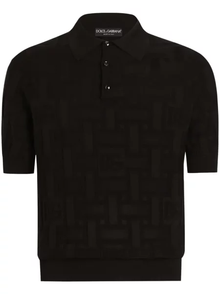 Polo Dolce & Gabbana din jacard negru