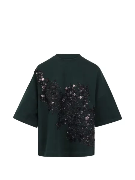 Tricou Essentiel Antwerp cu paiete verde