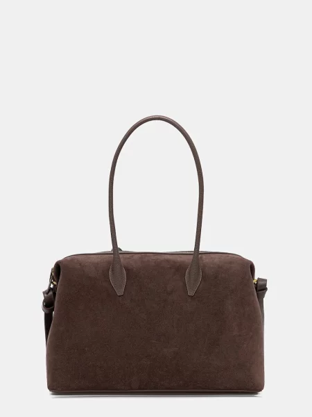 Geanta de piele Yuzefi din piele maro