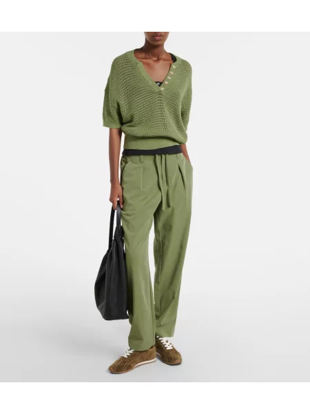 Pantaloni Varley conici verde