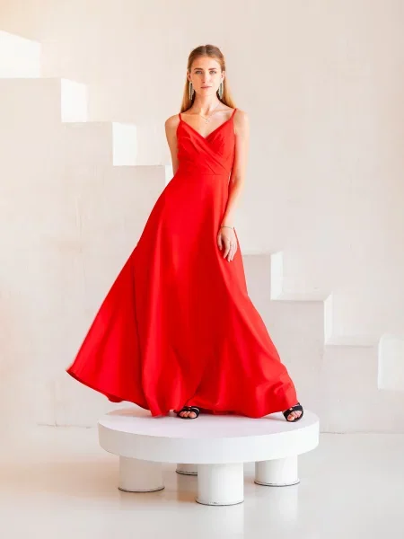 OnLady Сукня максі червоний