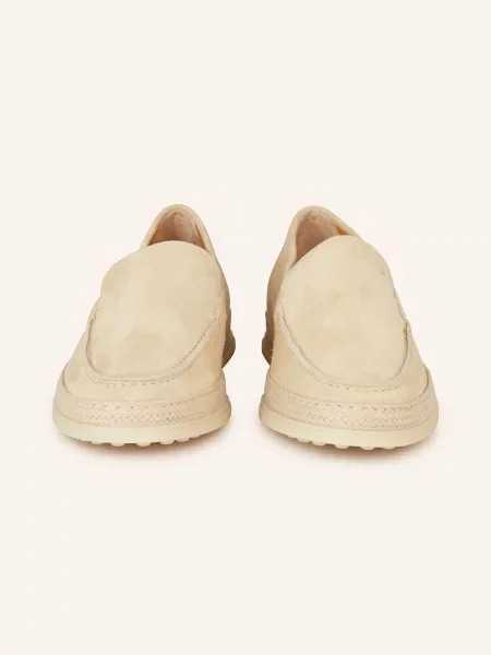 Tod's Mokasyny Gomma Rafia beige beżowe
