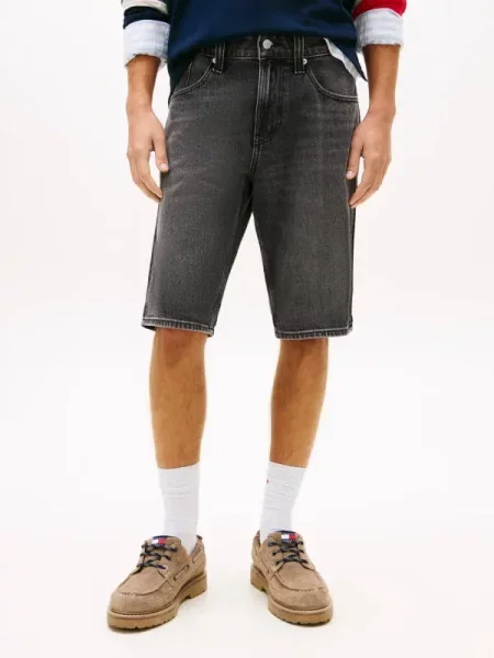 Tommy Jeans De blugi pantaloni scurți RONNIE negru