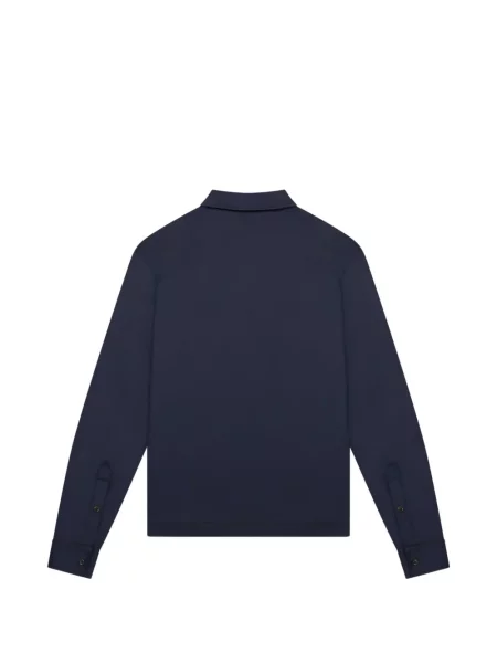 Lung tricou polo Valenza albastru