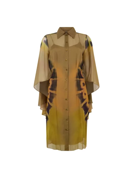 Sukienka Alberta Ferretti beżowa