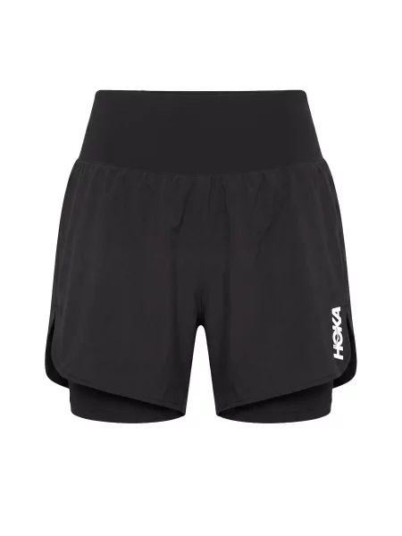HOKA Pantaloni sport Glide negru alb