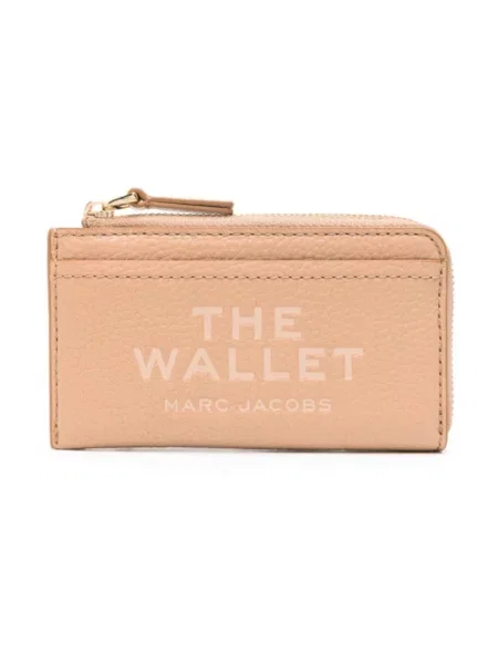 Portfel Marc Jacobs skórzany beżowy