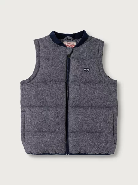 Levi's vestă pentru copii BATWING EMB PUFFER VEST albastru