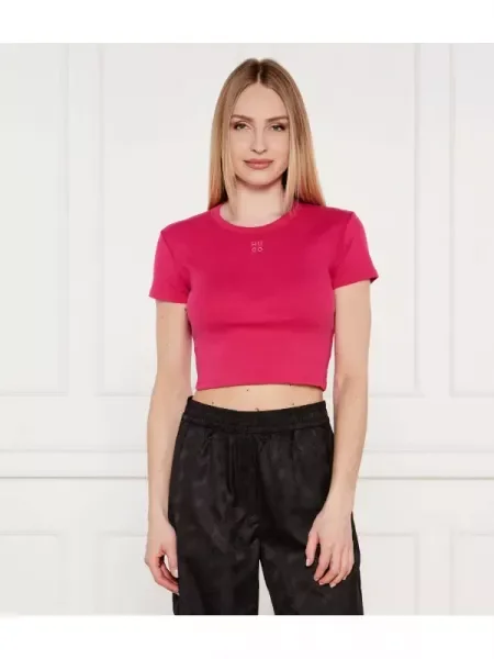 HUGO Tricou Delanor | Cropped Fit