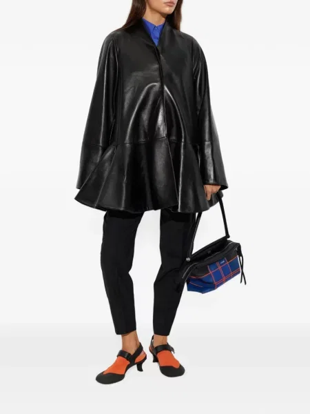 Palton Loewe din piele negru