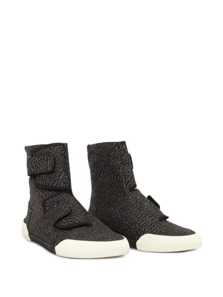 Sneakerși Lanvin cu bretele negru